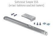SOFTCLOSE - tlumič posuvných dveří SIMPLE S55